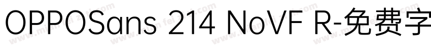 OPPOSans 214 NoVF R字体转换